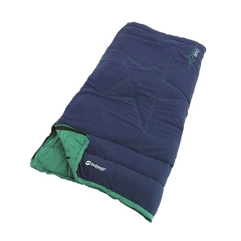 Outwell Schlafsack CHAMP Kids, Ocean Blue 150x70cm Deckenschlafsack Decke Nur Heute