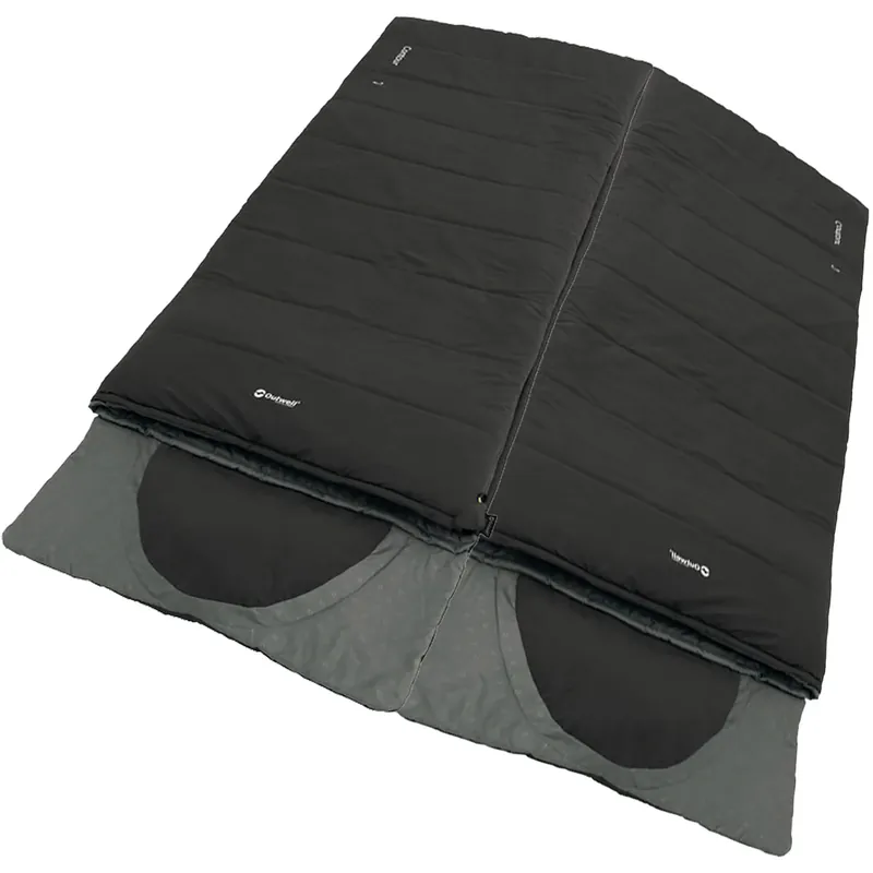 Zertifiziert SET 2x Deckenschlafsack Contour Midnight Black, 220x85cm, 2-Personen Schlafsack