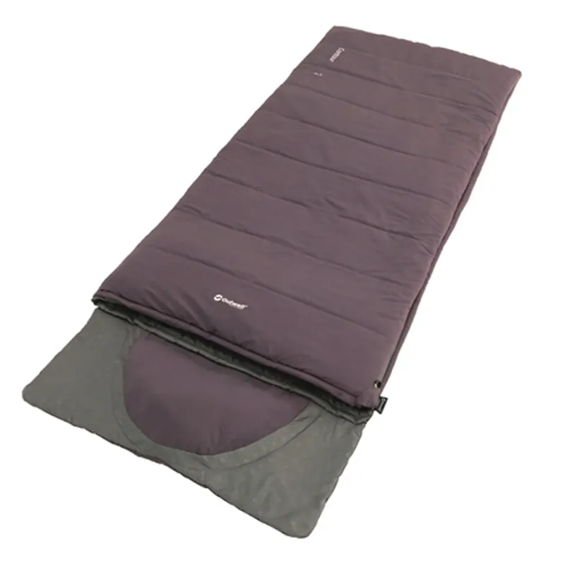 Outwell Deckenschlafsack Contour Purple, 220x85cm, Zipper Rechts, Schlafsack Beliebt
