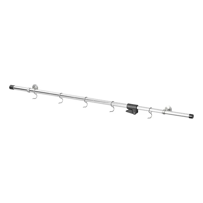 Neu Camping Hakenleiste Kleiderstange 85-165cm mit 5 Haken Aufhängesystem Wohnmobil