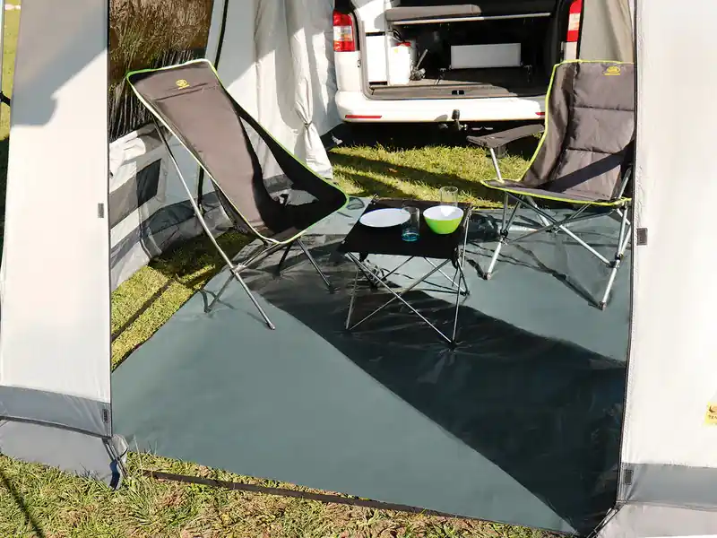 Bodenschutzplane mit Ösen 300x400cm Bodenplane für Campingzelt, Vorzelt Nur Für Kurze Zeit