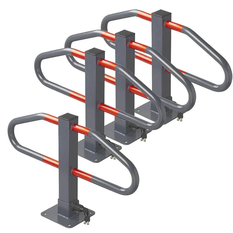 Top-Seller 4er Set Parkbügel mit integriertem Schloss aus Stahl Aufrecht (BxH): 70 x 45,8 cm