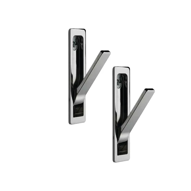 Bestseller 2er Set Garderobenhaken Klapphaken 88x21,5mm, Camping Kleiderhaken, Wandhaken Chrom