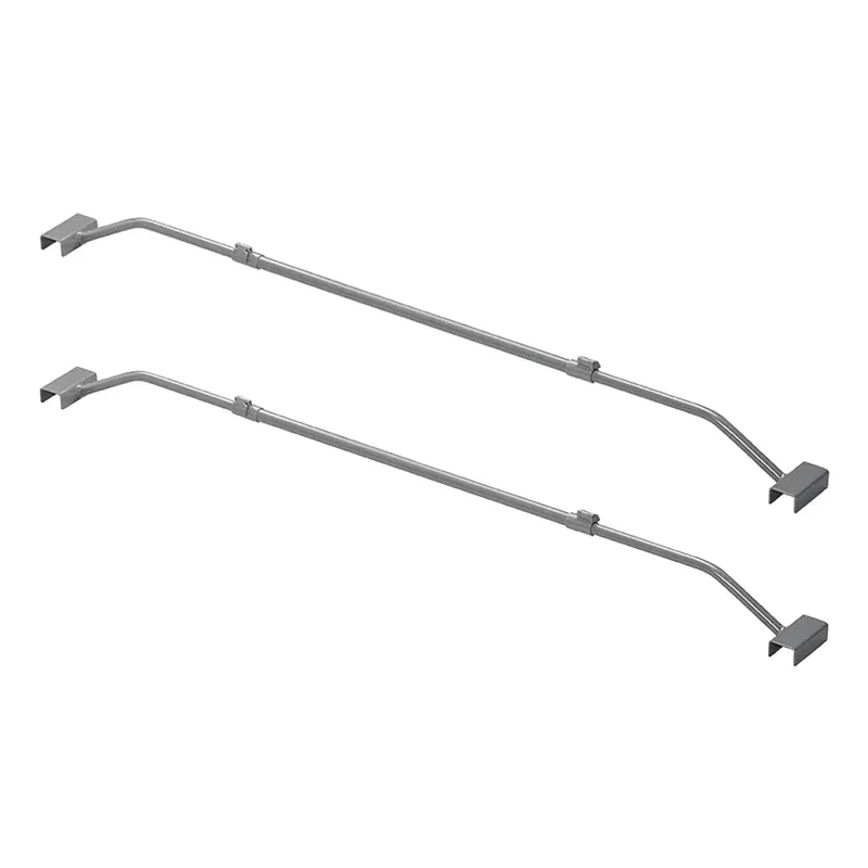 Markenware 2 Stück Anhänger Flachplanenbügel verstellbar 100-155cm Planenstütze Planenbügel