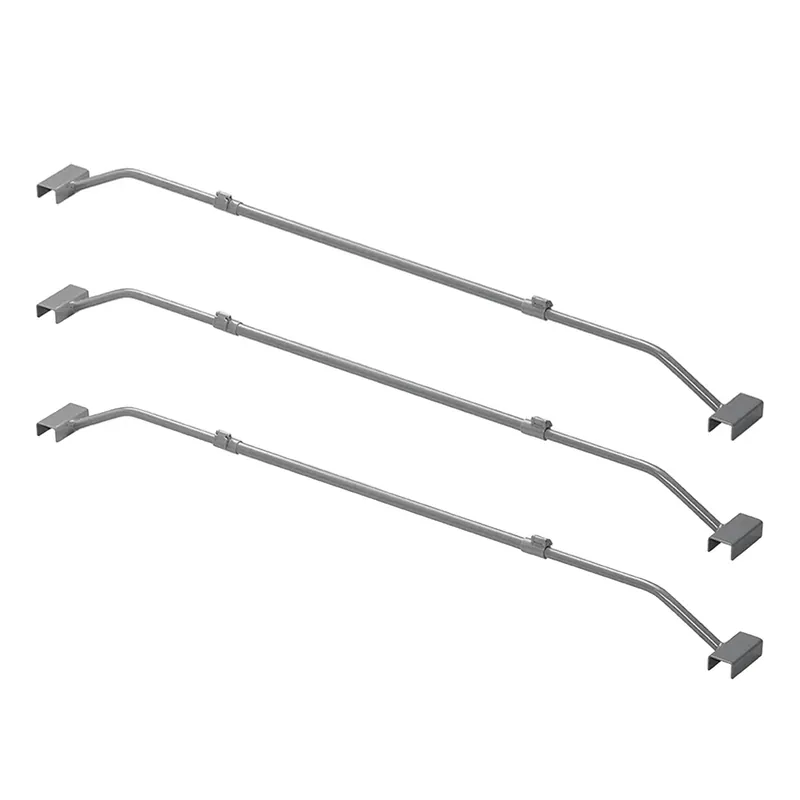 3 Stück Anhänger Flachplanenbügel verstellbar 100-155cm Planenstütze Planenbügel Preisknaller