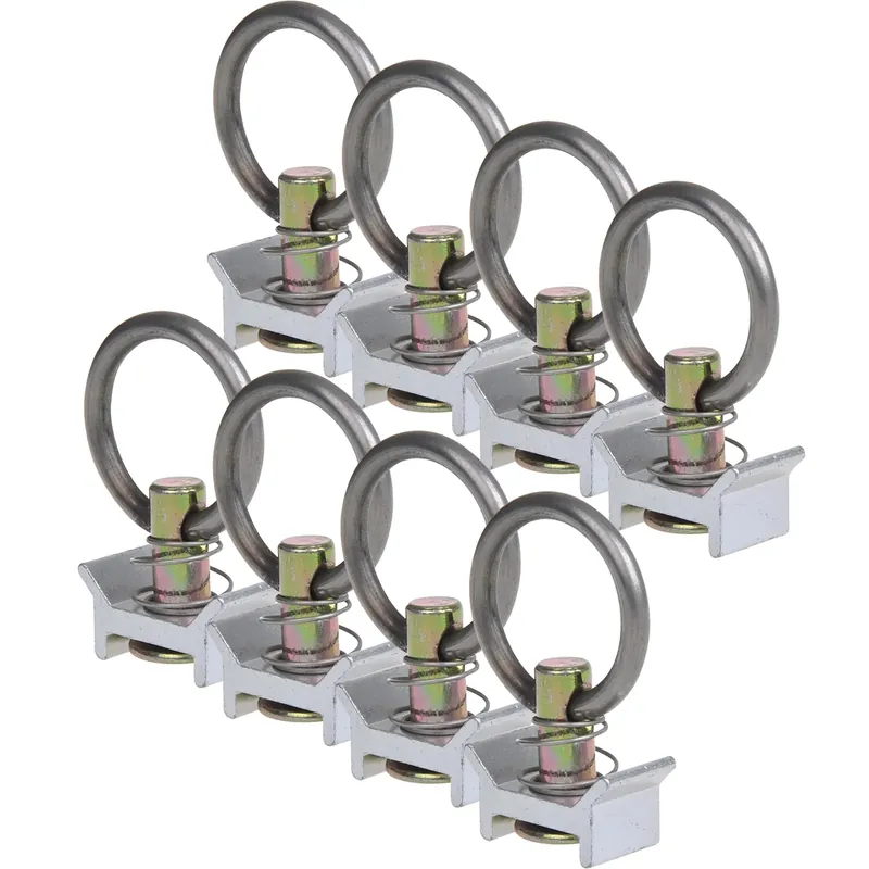 Echt 8 Stück Stud Fitting mit Öse Zurröse für Zurrschienen Airlineschiene Endfitting