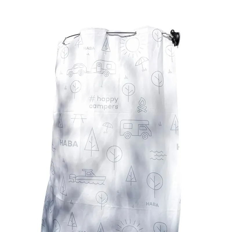Neue Ware Mobiler Duschvorhang mit Saugnäpfen Camping Duschkabine 180cm Outdoor Dusche