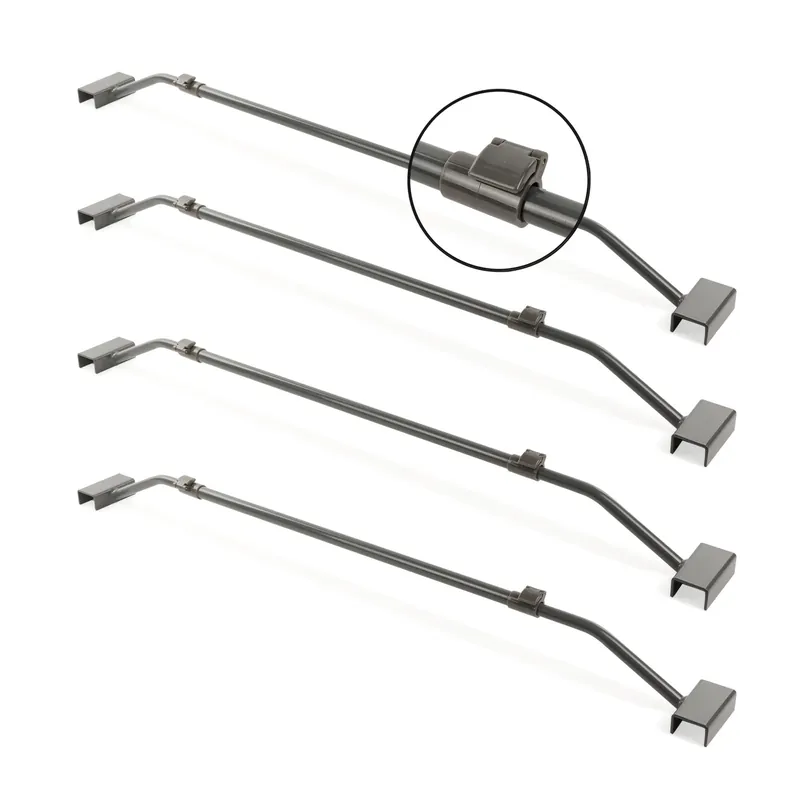 4x Wamovo Anhänger Flachplanenbügel verstellbar 100-155cm Planenstütze Bügel Sichere Zahlung