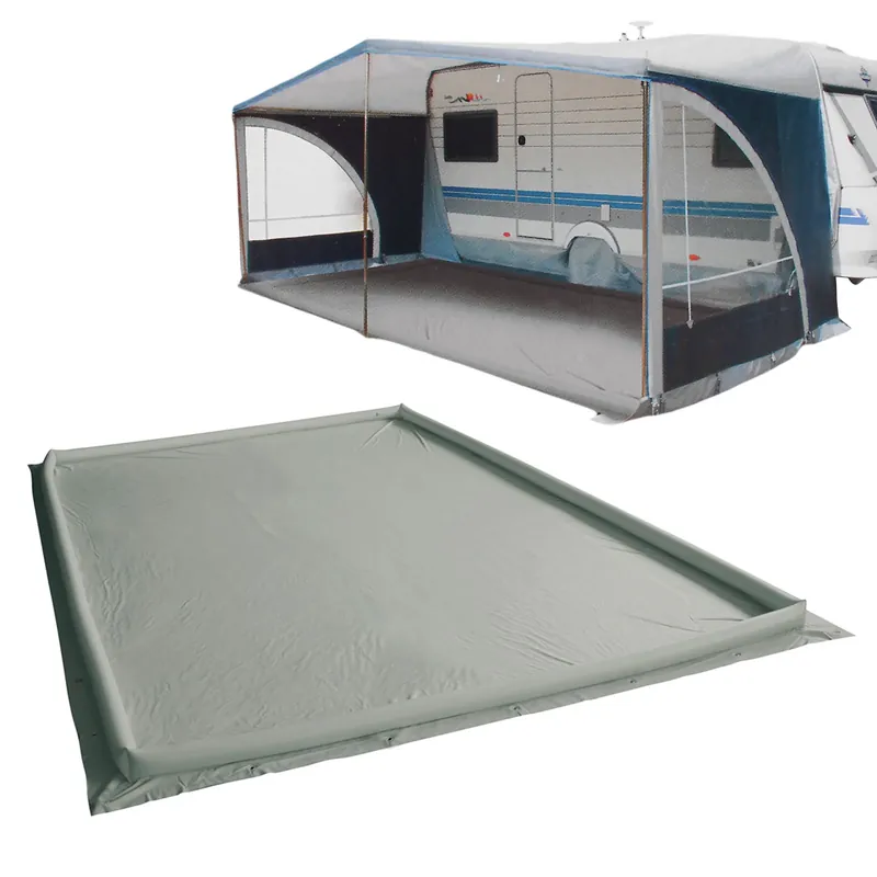Heißes Angebot wamovo Bodenplane aufblasbar - versch. Größen - Air dam Vorzeltplane grau (400 g/qm)