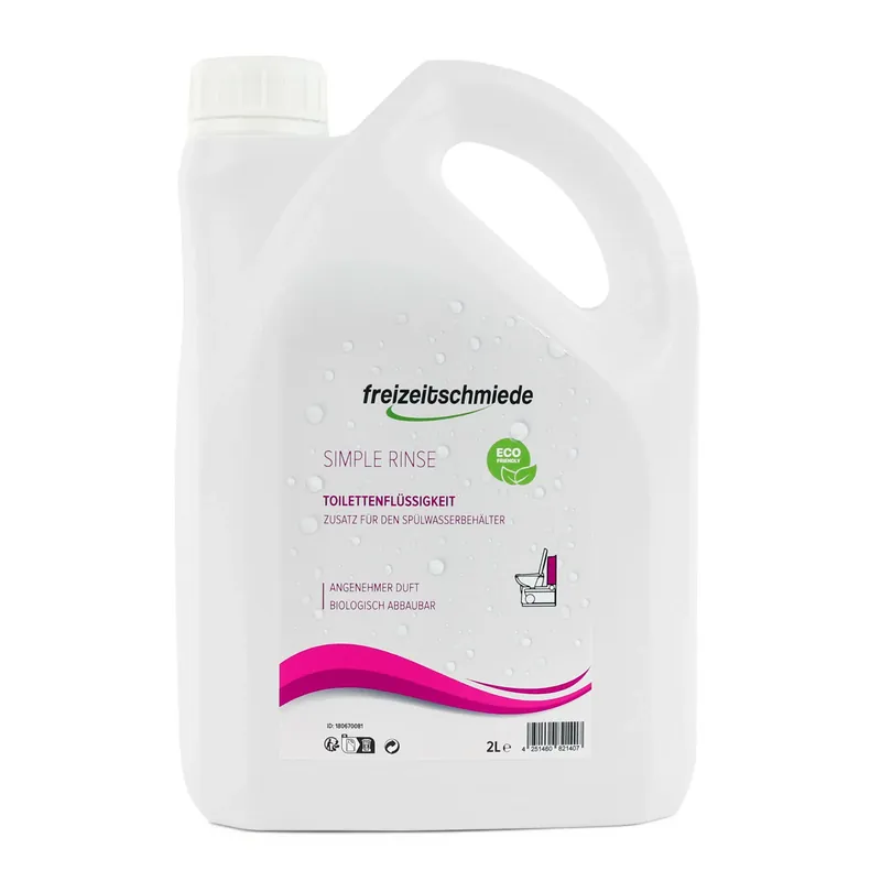 Freizeitschmiede Simple Rinse Toiletten Zusatz für Spülbehälter 2L Spülwasserzusatz Sets Sonderangebot