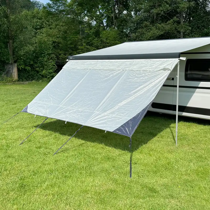 Freizeitschmiede® Sunblocker 240 / 430 x 200 cm Markise Vorderwand Sichtschutz Mega-Angebot