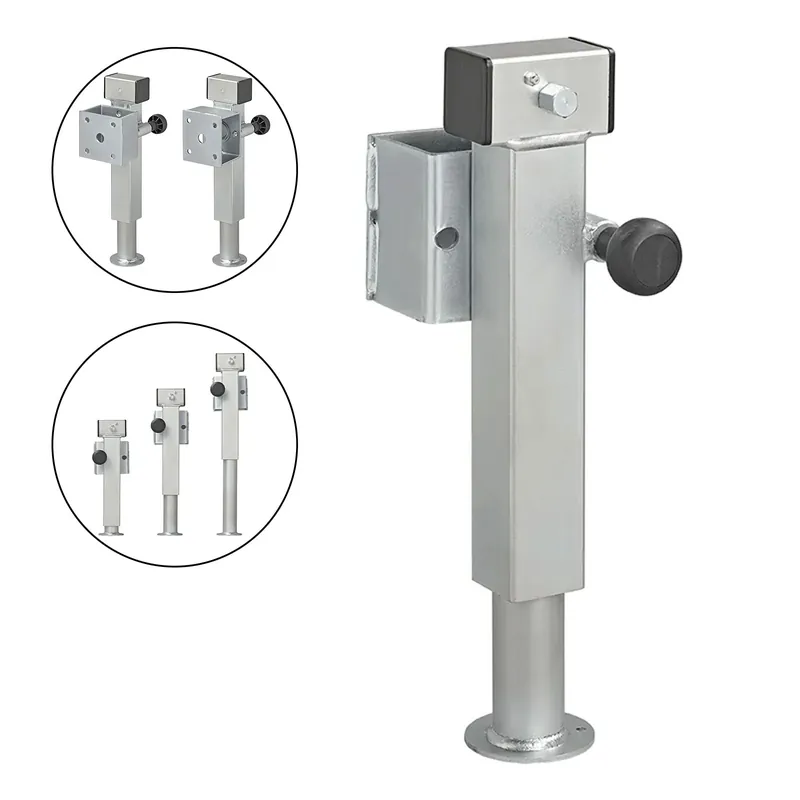 1-4x Anhängerstütze Anhänger Stützfuß 60x60 klappbar SF60 D85 SW19 360-595mm 1300kg Knallerangebot
