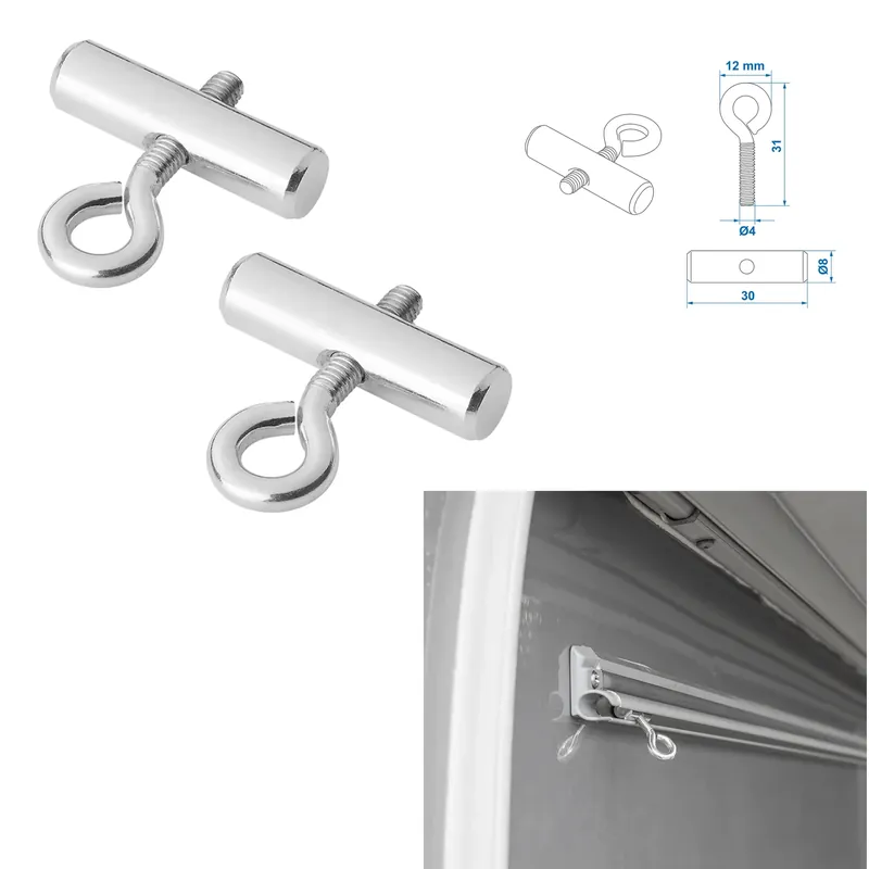 2 x Kederstopper Blockierungskit für Kederschiene Endstopper 8-10 mm Feststeller Super-Preis