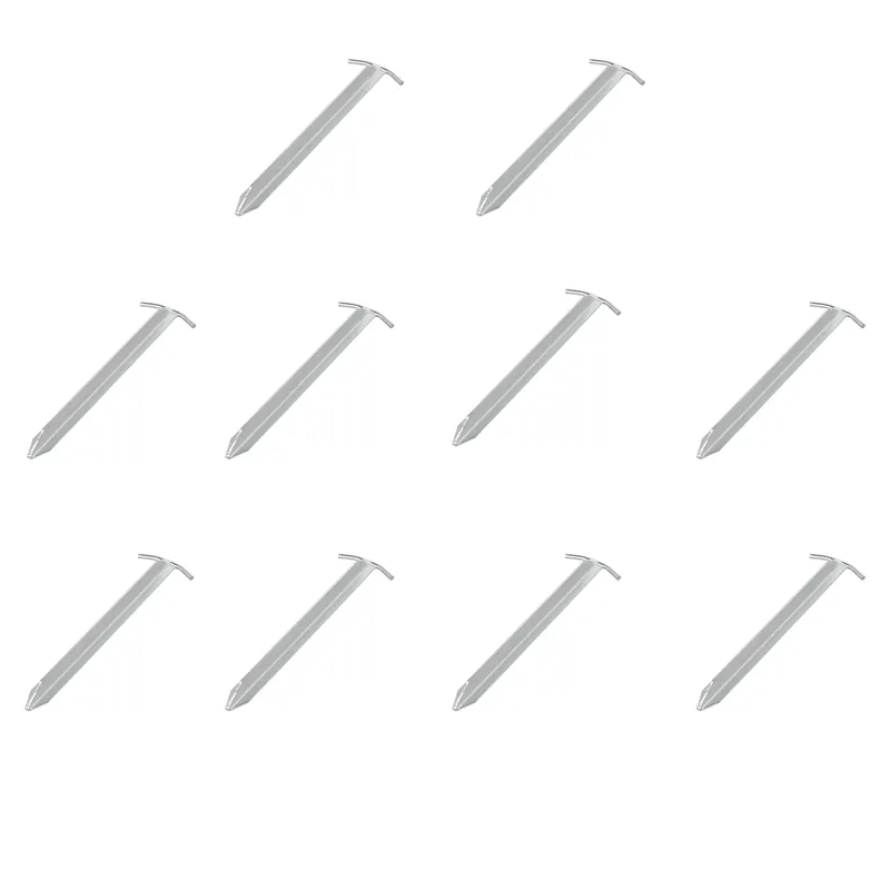 10x Zelthering 40 cm Verzinkter Stahl T-Profil Schneller Versand