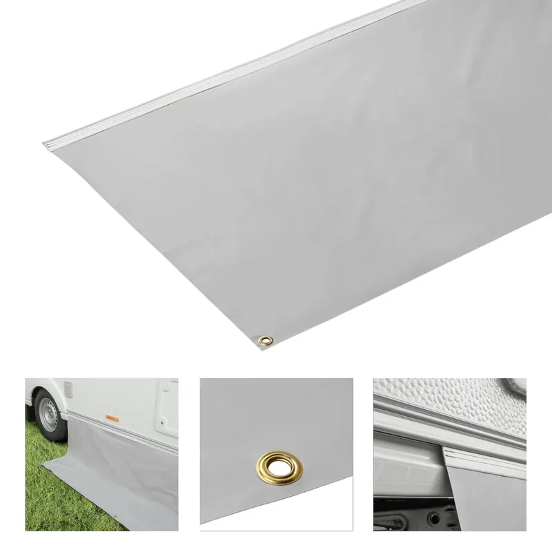10x Wamovo Windblende Unterbodenschutz Unterboden Bereifungsschutz PVC 50cm Höhe Zertifiziert