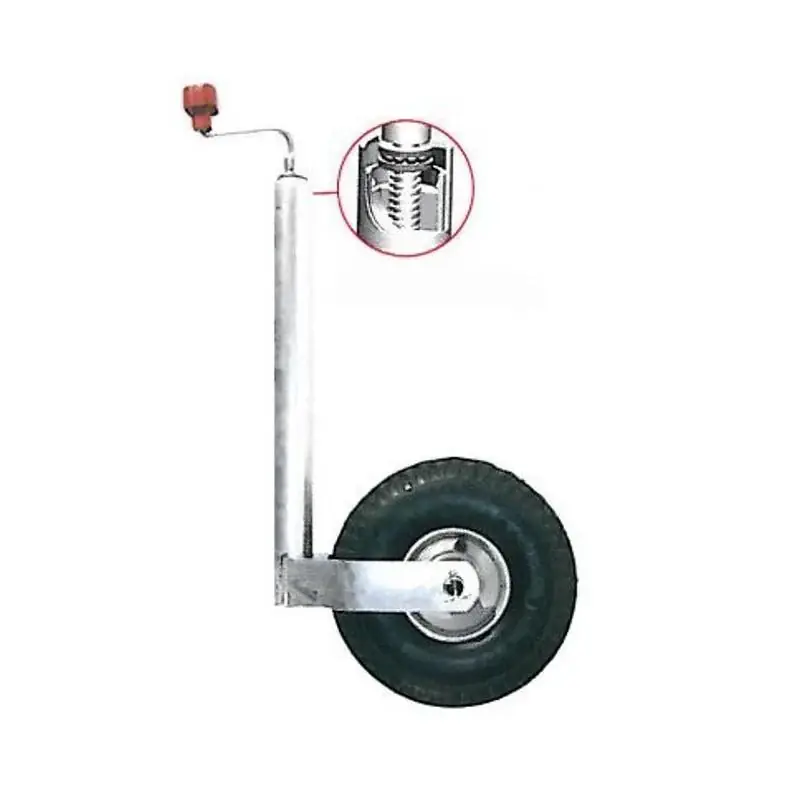 AL-KO Stützrad Plus Ø48 mm – Luftreifen 260 x 85 mm, 250 kg Tragfähigkeit Echt