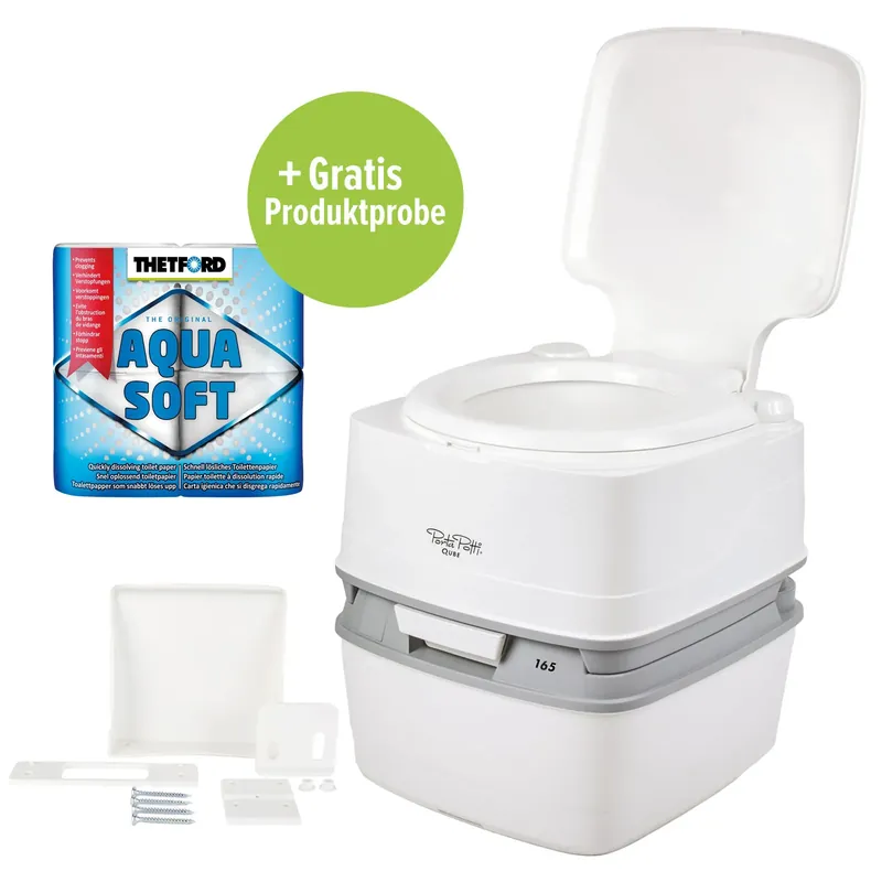 Günstig Thetford Porta Potti Qube 165, Hold-Down-Kit, Aquasoft