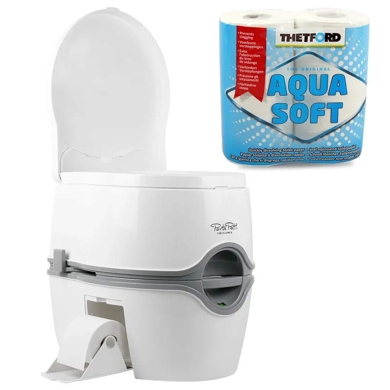Preisreduziert Thetford Porta Potti Excellence Campingtoilette 21 L Tank Set