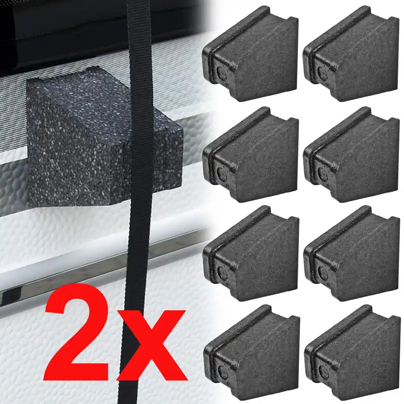 16x Abstandshalter für Wohnwagen, Wohnmobil Schutzdächer Spezial Styropor 12,5cm Garantierte Lieferung