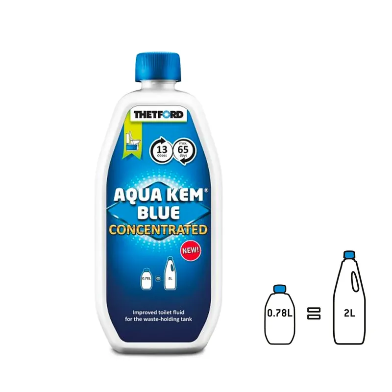 Solange Der Vorrat Reicht Thetford Aqua Kem Blue Toiletten Zusatz für Abwasserbehälter Konzentrat 0,78l
