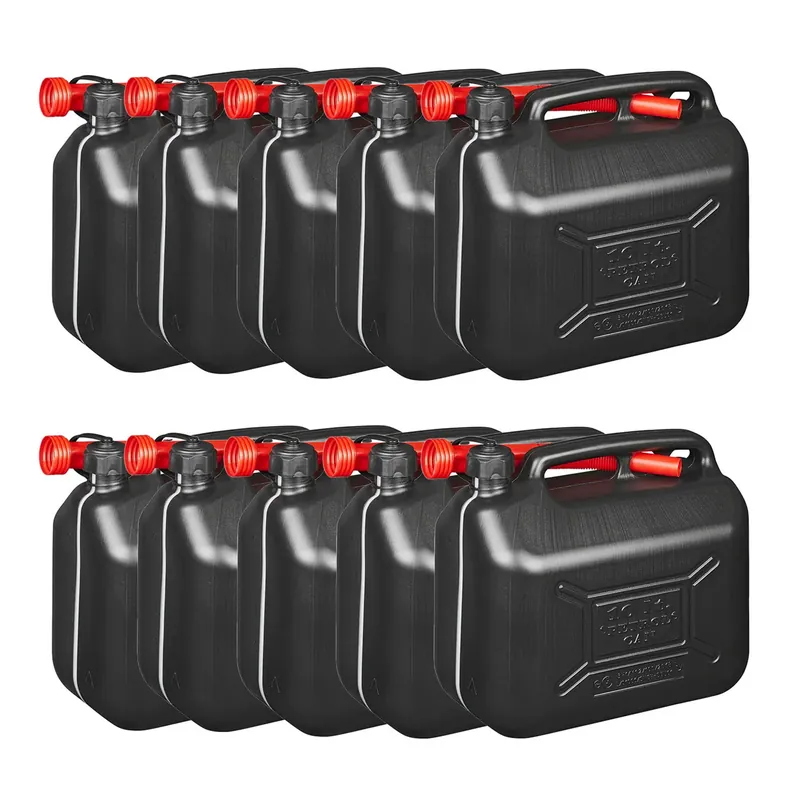 10x Kraftstoffkanister 10L Kunststoff Reserve Diesel Benzinkanister Letzte Chance