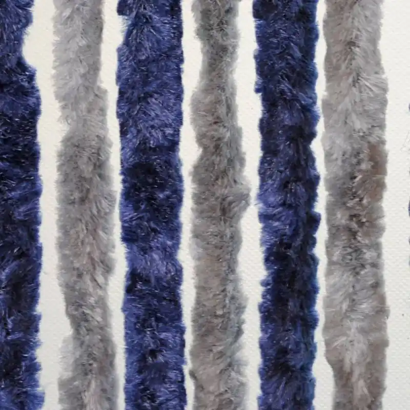 Chenille Türvorhang 56 x 205 cm - blau/silber Bestseller