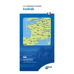 ANWB Frankreich 1 Straßenkarte Expressversand