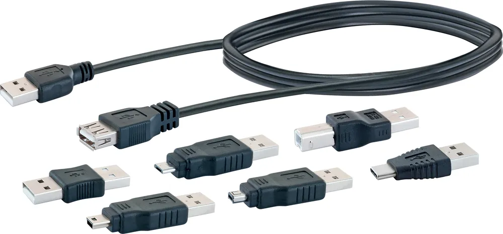 Echt Schwaiger USB 2.0 Anschlussset 7-teilig