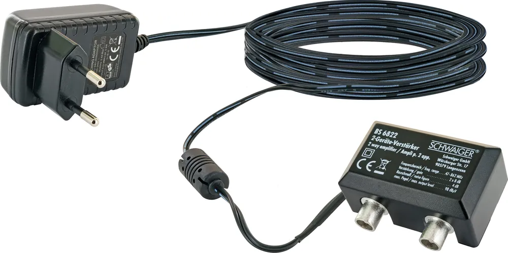 Mega-Angebot Schwaiger 2 x 8 dB Zweigeräteverstärker