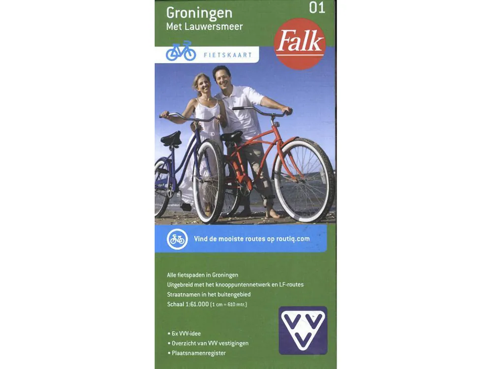 Bestseller Falk Groningen mit Lauwersmeer 01 Fahrradkarte
