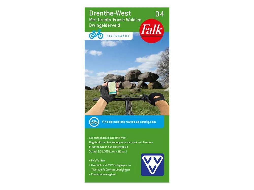 Kracherpreis Falk Drenthe-West 04 Fahrradkarte