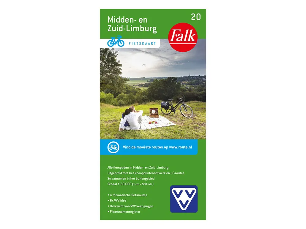 Bestseller Falk Midden- und Zuid-Limburg 20 Fahrradkarte