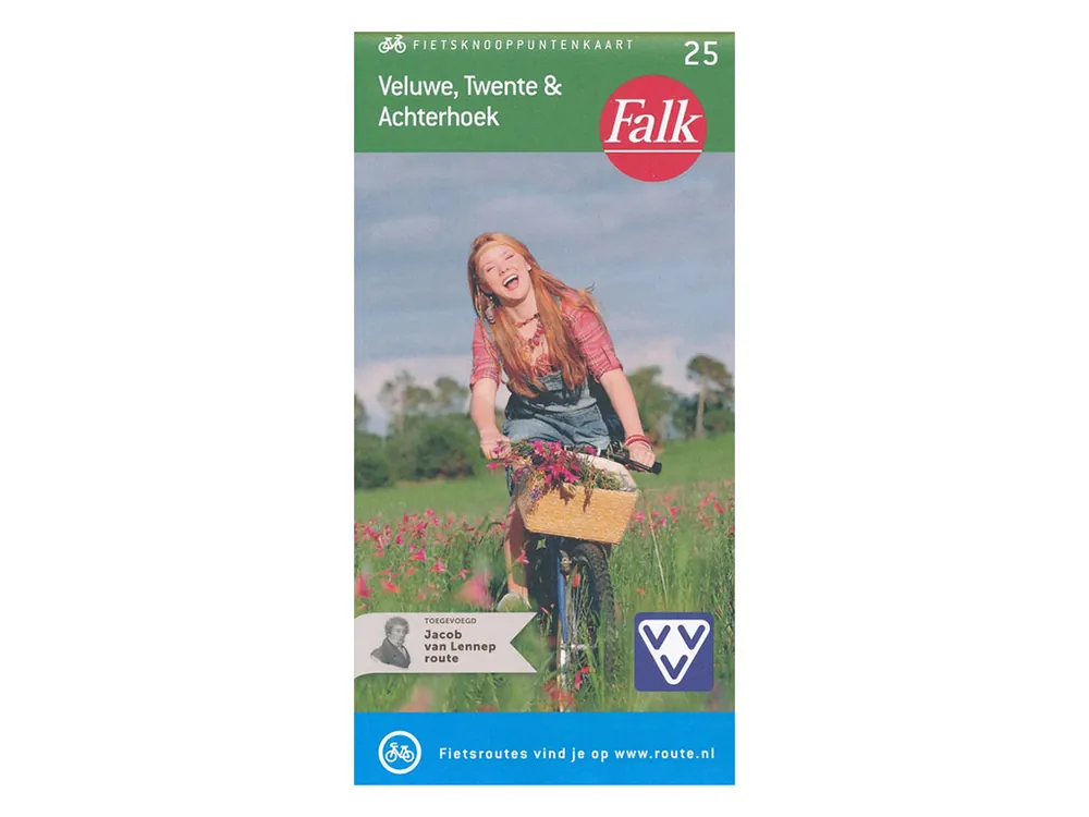Garantierte Lieferung Falk Veluwe, Twente & Achterhoek 25 Fahrradkarte