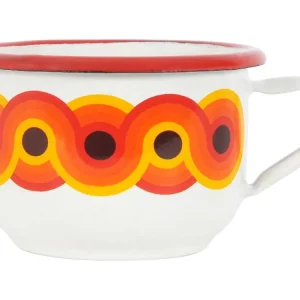 Markenprodukt Ibili Emaille-Kaffeetasse im Retro-Look