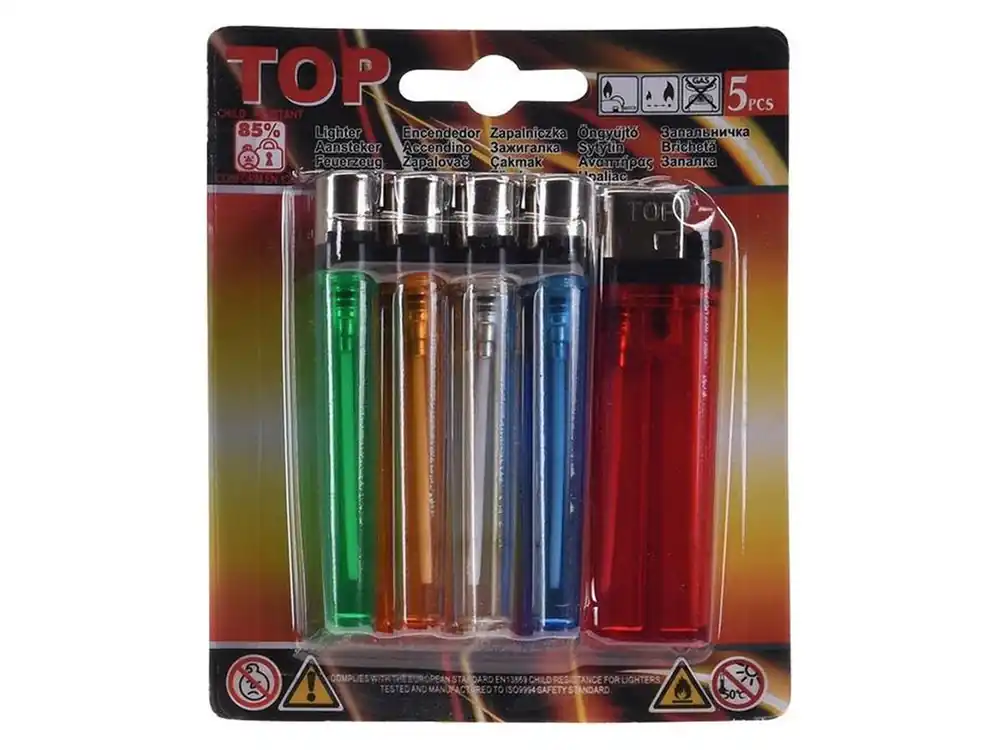 Set mit 5 Feuerzeugen Markenware