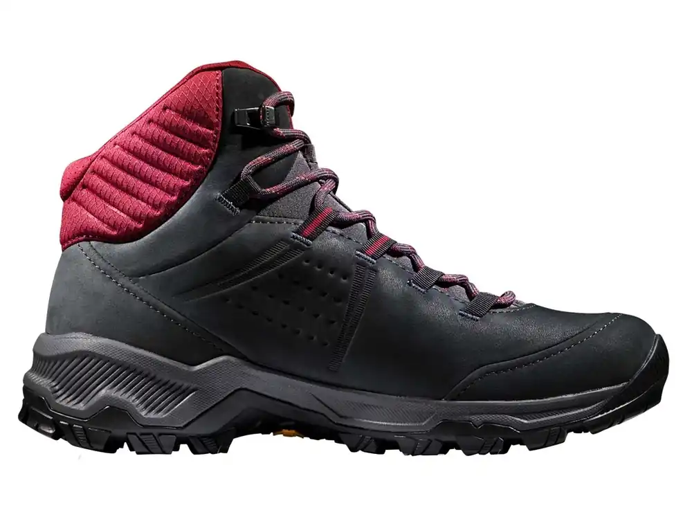Mammut Nova IV GTX Mid Black-Blood Red Damen Wanderschuhe Heißes Angebot