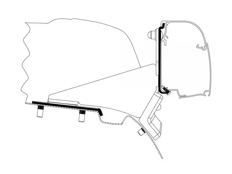 Neu Thule Adapter 4200 V-Class & Vito SCA Lift Roof