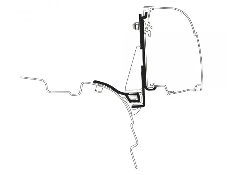 Markenprodukt Thule Adapter 4200 Multirail Reimo VW T5/T6 SWB