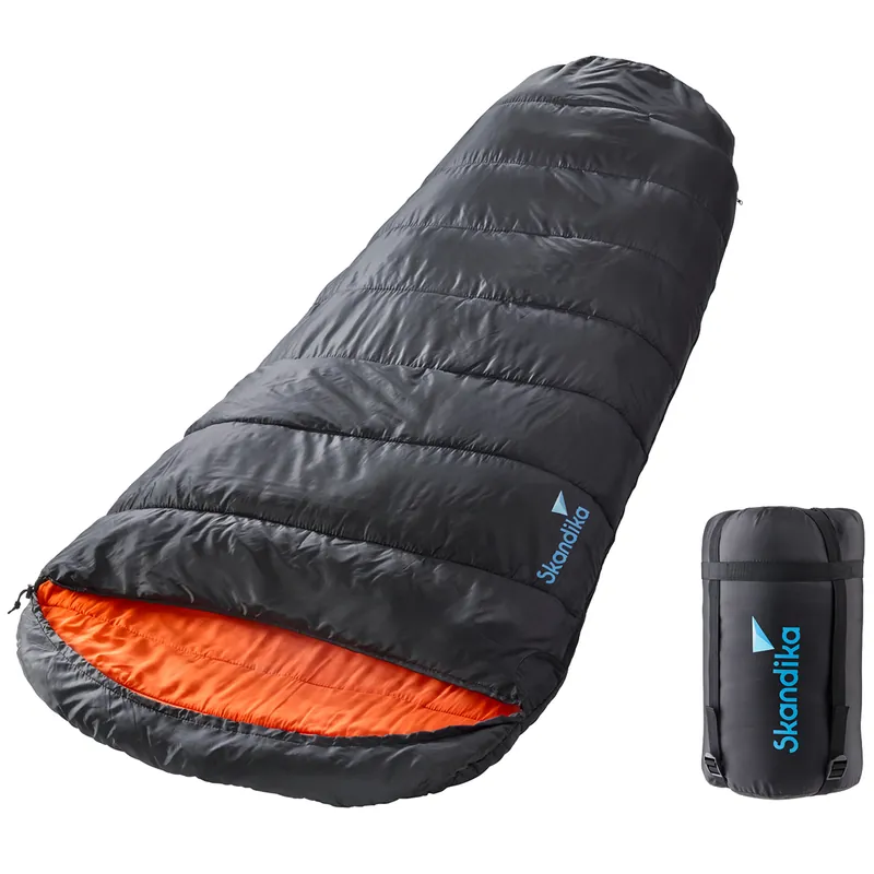 Skandika Schlafsack Vegas-R XXL schwarze Mumienschlafsack Preiswert