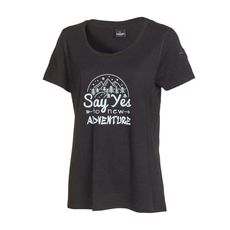 Ivanhoe Meja Adventure schwarzes Damen T-Shirt Jetzt Kaufen