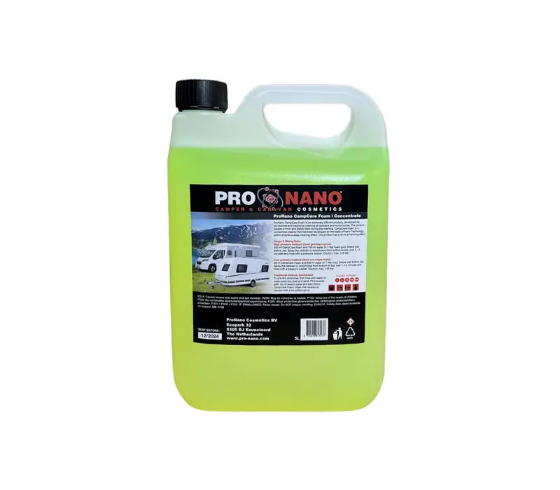 Abverkauf ProNano CampCare Foam 5 Liter Wohnmobil- und Wohnwagen-Shampoo