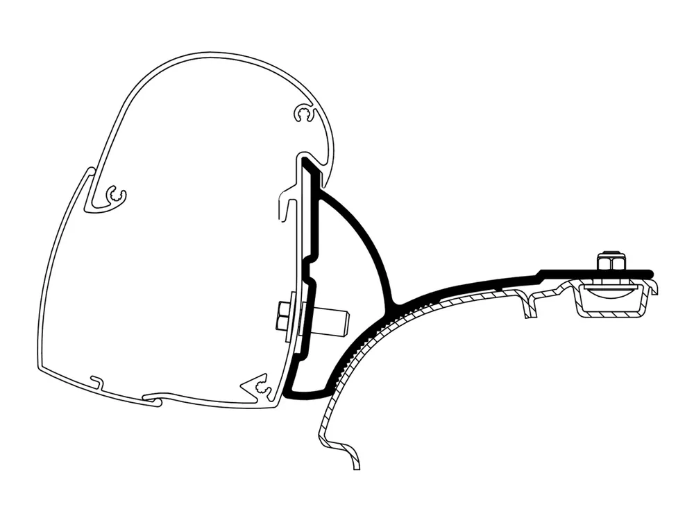 Echt Thule Adapter 5102 VW T5/T6 Multivan