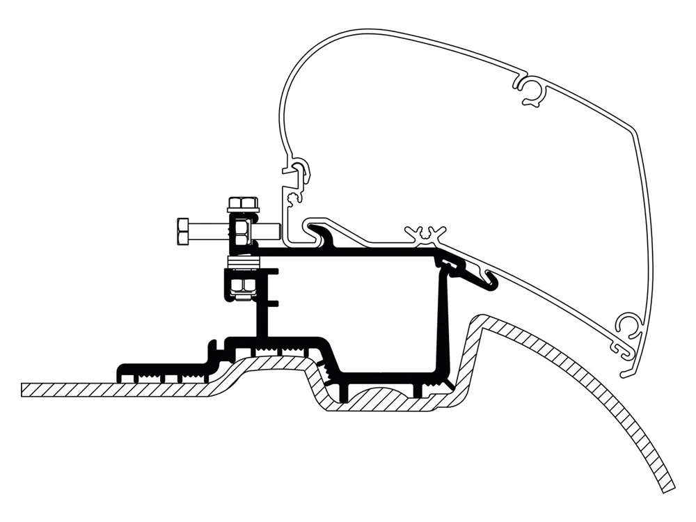 Thule additional Adapter Sprinter >2007 Crafter 2007 - 2016 Sofort Bestellen