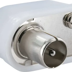 Schwaiger weißer IEC-Winkelstecker Highlight