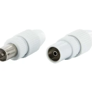 Beliebt Schwaiger weißes Quick Fix IEC-Stecker Set