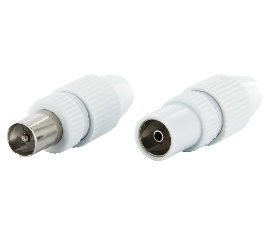 Beliebt Schwaiger weißes Quick Fix IEC-Stecker Set