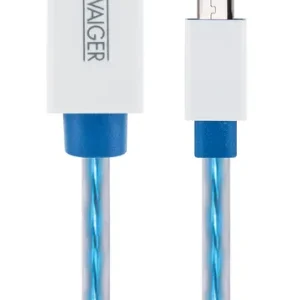 Schwaiger 0,8 Meter leuchtendes Micro USB Sync und Ladekabel Preisreduziert