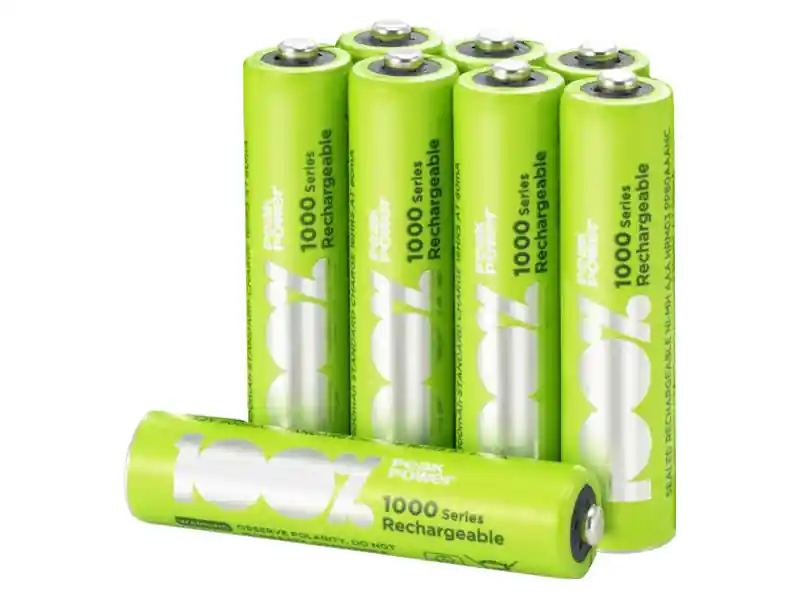 100%PeakPower Set von 8 AAA Batterien Sonderaktion