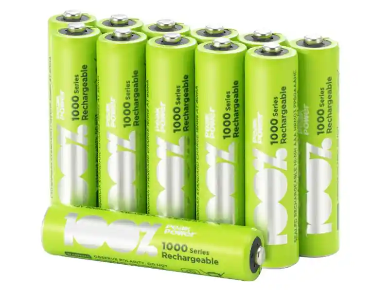 100%PeakPower Set von 12 AAA Batterien Markenware