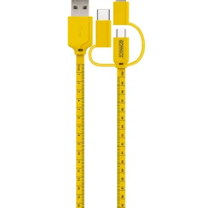 Schwaiger WKU310 3 in 1 gelbes Ladekabel Rabatt